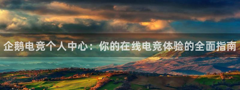 泛亚电竞比赛：企鹅电竞个人中心：你的在线电竞体验的全面指南